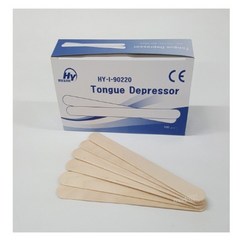 문정 설압자 (Tongue Depressor) 15cm Wood, 1개