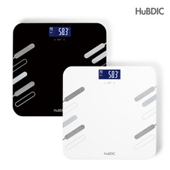 [휴비딕]디지털 체지방 체중계 HBF-1200, 화이트