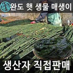 2023년 완도 A급 햇찰매생이 5재기 10재기(급냉진공), 10팩, 350~400g(급냉진공매생이)