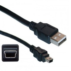 JK SHOP 와콤 인튜어스4 5 Pro USB호환케이블 케이블, 미니5핀 1m, 1개