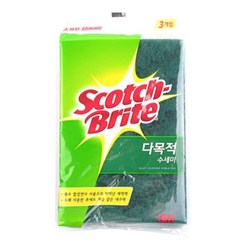 스카치브라이트 다목적 수세미 중 3개입, 2개