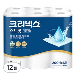 크리넥스 스트롱 키친타월 200매, 6매, 2개