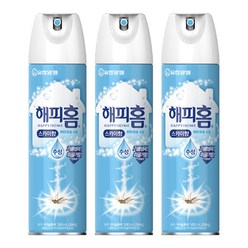 해피홈 에어로솔 수성 모기퇴치제 스카이향, 3개, 500ml