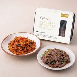 곰곰 양념 소불고기 500g + 곰곰 한돈 제육볶음 400g (냉장), 900g, 1개