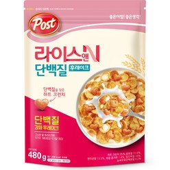 포스트 라이스앤 단백질 후레이크, 480g, 1개