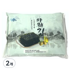 예맛 올리브유 섞어 구워 향긋한 파래김, 320g, 2개