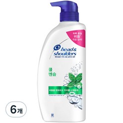 헤드앤숄더 쿨 멘솔 샴푸, 850ml, 6개