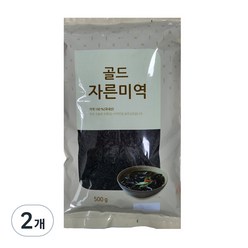 골드 자른 미역, 500g, 2개