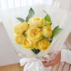 코코도르팜 생화 장미 꽃다발, 옐로우 장미