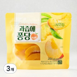 자연원 과즙에 퐁당 복숭아, 200g, 3개