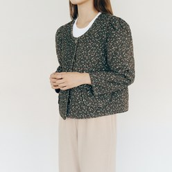 로브로브 여성용 NO COLLAR QUILTING JACKET