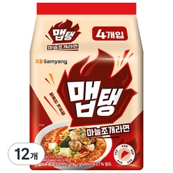 삼양식품 맵탱 마늘조개라면, 12개