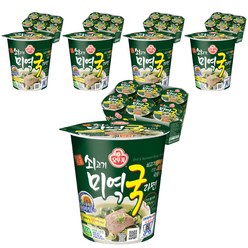 오뚜기 쇠고기미역국라면 컵 60g, 30개