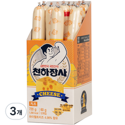 천하장사 소시지 치즈 12p, 720g, 3개