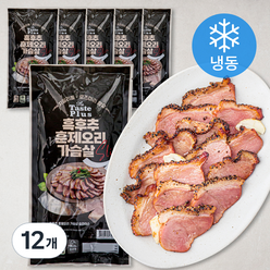 GAMI 흑후추 훈제오리 가슴살 슬라이스 (냉동), 160g, 12개