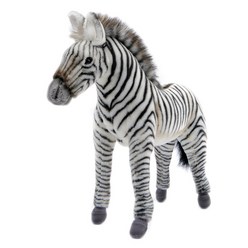 한사토이 동물인형 5153 얼룩말 1호 Zebra Grevys, 32cm, 흰색