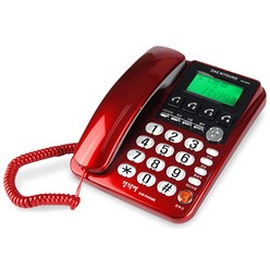 대명전자통신 유선 강력벨 발신자 정보표시 전화기 레드, DM-802