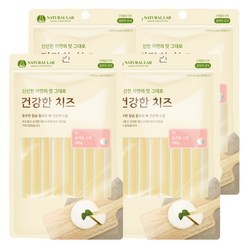 내츄럴랩 건강한치즈 반려견 간식, 요거트스틱 맛, 4개입