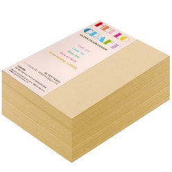 종이문화 두꺼운양면 카드지 레인보우카드 No.03 베이지, A6, 360매