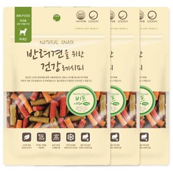 굿데이 반려견을 위한 건강 레시피 간식 150g, 비프 + 야채 혼합맛, 3개