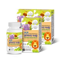 종근당건강 키즈 멀티비타민 앤 미네랄, 60정, 90g, 3개