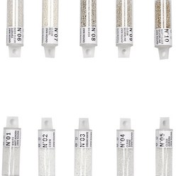 StudioBunt 글라스 시드비즈 2mm 10종 세트, N 01~N 10, 1세트