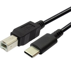 마하링크 USB C타입 to 2.0 B 미디 케이블 3M, 혼합색상, ML-CUBM03