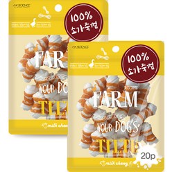 팜레시피 반려견 말이 츄잉껌 12g x 20p, 2개, 연어