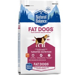 내추럴발란스 강아지 타겟 뉴트리션 팻독스 닭 & 연어 & 보리 다이어트 사료 큰알갱이, 5kg, 1개