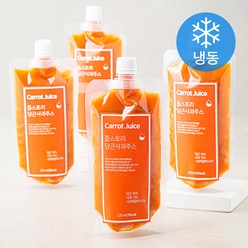 즙스토리 당근사과주스 (냉동), 4개, 220ml