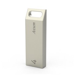액센 U26 메탈블럭형 USB메모리 U26, 4GB
