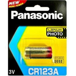파나소닉 카메라용 리튬 건전지 CR123A 3V, 1개입, 1개