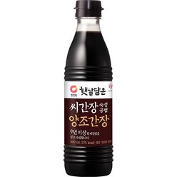 청정원 씨간장숙성 양조간장, 500ml, 1개