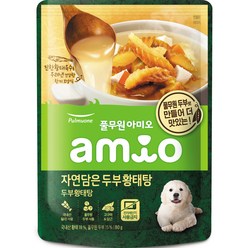 풀무원 강아지 아미오 자연담은 두부황태탕, 생선, 80g, 3개