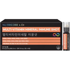 뉴트리코어 x Dr 멀티 비타민 미네랄 이뮨샷 40p, 40회분, 1개