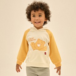 케어베어 아동용 펀샤인베어 귀쫑긋 후드 티셔츠