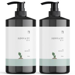 살림백서 오푼티아&밤부 샴푸 베이비파우더향, 500ml, 2개