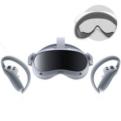 피코 4 올인원 VR 스팀 기기 PC 헤드셋 + 페이스쿠션, Pico 4 VR(256GB), 1개