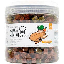 펫슐랭 강아지 쉐프의 레시피 트릿 800g, 오리육포, 1개