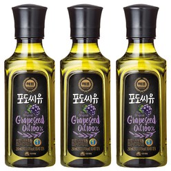 해표 포도씨유, 250ml, 3개