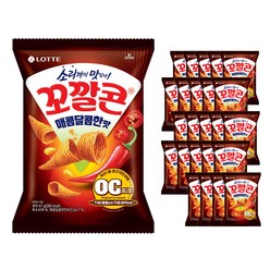 롯데제과 꼬깔콘 매콤달콤맛, 67g, 20개