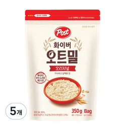 포스트 화이버 오트밀 오리지널 시리얼, 350g, 5개