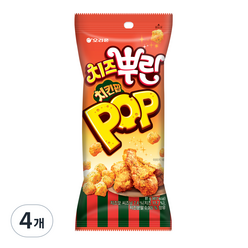 오리온 치즈뿌린 치킨팝, 81g, 4개