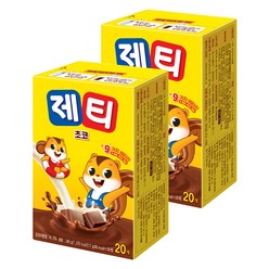 동서 제티 쵸코렛맛 분말, 17g, 20개입, 2개