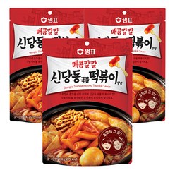 샘표 매콤칼칼 신당동 국물 떡볶이 양념, 180g, 3개