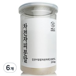 헬로우그린 차전자피 가루, 250g, 6개