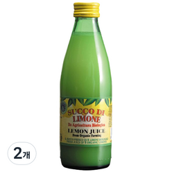 유로푸드 유기농 레몬쥬스, 250ml, 2개
