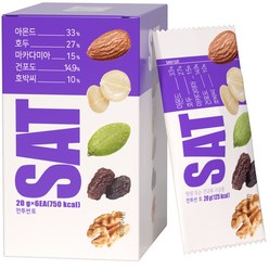 바프 먼투썬 매일견과 토 6p, 120g, 1개