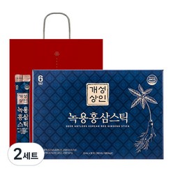 개성상인 녹용 홍삼 스틱 30개입 + 쇼핑백, 300ml, 2세트