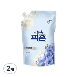 고농축 피죤 강력탈취 오리지널 오션후레쉬 섬유유연제 리필, 1.6L, 2개